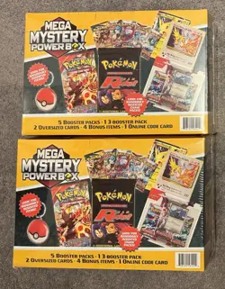Pokemon 2025 Mystery Mega Power Box Meijer Exclusive NEW & Sealed 2 Gift Box Lot - Image 2