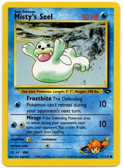Pokemon - Gym Challenge Misty's Seel 91/132 LP - Image 1