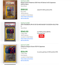 2001 Pokemon Japanese VS 1st Edition Bugsy's Scizor 013/141 Holo R PSA 8 BGS 8 - Image 5