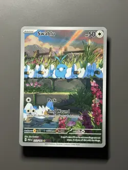 Pokemon TCG NM-Mint Swablu 213/182 Sv04: Paradox Rift - Image 2