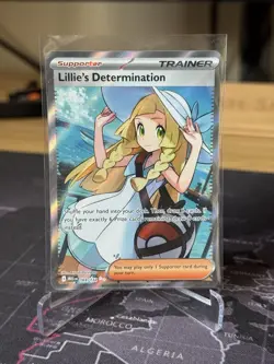 Lillie's Determination Ultra Rare 169/132 Pokemon Mega Evolution Full Art - Image 1