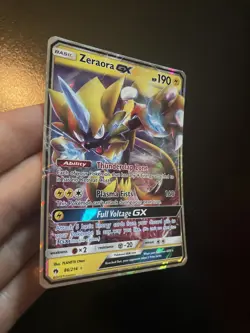 Pokemon TCG Zeraora GX Sun & Moon - Lost Thunder 86/214 Holo Ultra Rare - Image 3