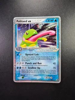 Pokemon Politoed EX 107/115 Unseen Forces Holo 2005 TCG - Image 1
