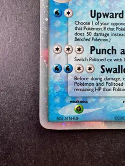 Pokemon Politoed EX 107/115 Unseen Forces Holo 2005 TCG - Image 4