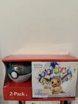 Sam's Club Pokemon Prismatic Evolutions ETB + Pokeball Bundle Sealed - Image 1