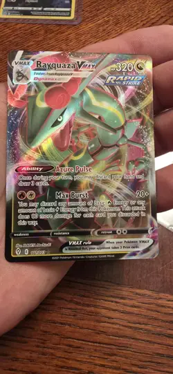Pokemon TCG Rayquaza VMAX Evolving Skies 111/203 Holo Ultra Rare MINT FRESH PULL - Image 3