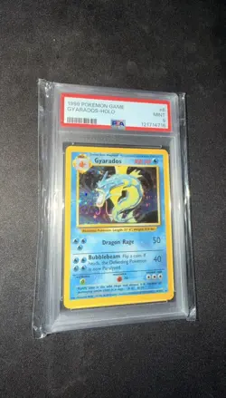1999 POKEMON BASE SET UNLIMITED #6 GYARADOS-HOLO PSA 9 - Image 1
