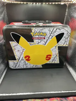 Pokemon Celebrations 25th Collectors Chest Tin / Lunch Box Empty - Image 1