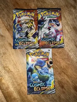 Pokemon Pokemon Sun & Moon Cosmic Eclipse **New & Sealed** 3 Booster Packs - Image 3