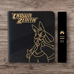 Vault X - 12 Pocket eXo-Tec Zip Binder Folder - Black Pokemon Crown Zenith - Image 1
