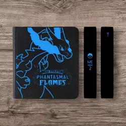 Vault X - 12 Pocket eXo-Tec Zip Binder Folder - Black Pokemon Phantasmal Flames - Image 1