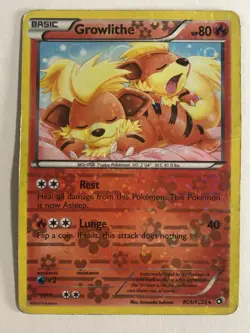 Pokemon TCG Radiant Collection Reverse Holographic Growlithe RC4/RC25 HP - Image 1