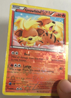 Pokemon TCG Radiant Collection Reverse Holographic Growlithe RC4/RC25 HP - Image 2
