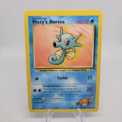 Misty's Horsea 86/132 Gym Heroes Unlimited Common Pokemon TCG LP - Image 1