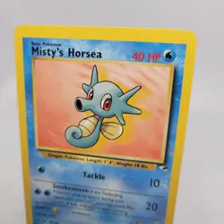Misty's Horsea 86/132 Gym Heroes Unlimited Common Pokemon TCG LP - Image 2