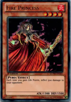 Yugioh Fire Princess LCYW-EN161 1st Edition Ultra Rare NM - Image 1