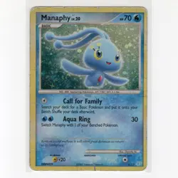 Pokemon TCG Manaphy 4/12 DP Trainer Kit: Manaphy Holo Card EN-DMG 2007 - Image 1