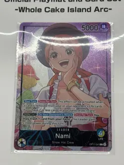 Nami (OP11-041) Alt Whole Cake Island One Piece Card Game Exclusive - Image 1