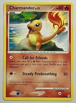 Charmander Lv. 13 59/99 (MP) Common Arceus Expansion 2009 Pokemon Card - Image 1