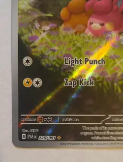 Pokemon Pawmi TCG Illustration Rare Card 226/091 Paldean Fates Full Art Holo NM - Image 2