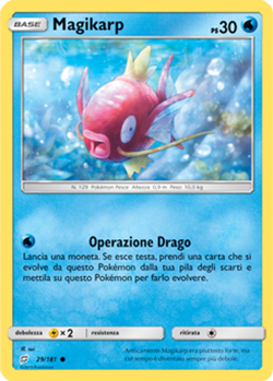 Pokemon Carta Magikarp 29/181 Comune in Italiano Usata Card ? - Image 1