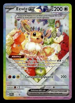 Eevee ex SVP 174 Ultra Rare Black Star Promo Pokemon Card - Image 1