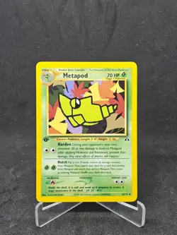 Pokemon Card Metapod 42/75 Neo Discovery Uncommon 1st Edition - Image 1