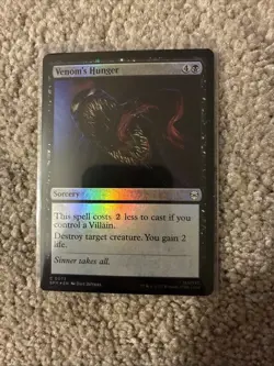MTG * Venom's Hunger (Foil) Spider-Man * 1X * NM - Image 1
