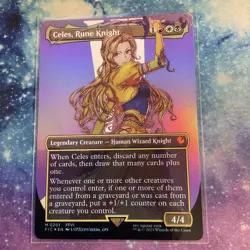 Celes, Rune Knight (FOIL) x1 - MTG Final Fantasy Commander FIC #201 - Image 1