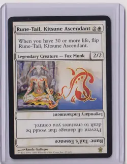 Magic: The Gathering Rune-Tail, Kitsune Ascendant Saviors of Kamigawa Non Foil - Image 1