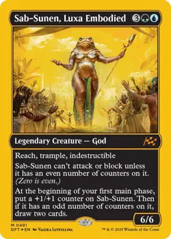 MTG Foil - Sab-Sunen, Luxa Embodied (First-Place Foil) - 491 / NM / English - Image 1