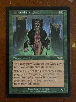 MTG Magic the Gathering Legions Caller of the Claw LP - Image 1