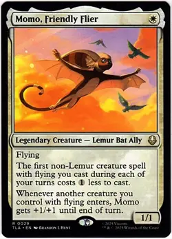 MTG Avatar: The Last Airbender Momo, Friendly Flyer (Rare) - Image 1