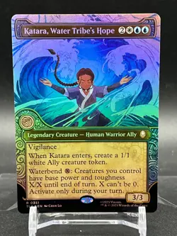 MTG Katara Water Tribe's Hope 0351 Foil Borderless Avatar The Last Air Bender - Image 1