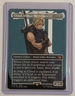 Cloud, Midgar Mercenary (Borderless) Final Fantasy Regular #0375 MTG - Image 1