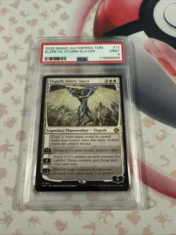 2025 MTG TARKIR: DRAGONSTORM FOIL #11 ELSPETH, STORM SLAYER PSA 9 - Image 1