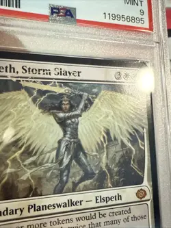 2025 MTG TARKIR: DRAGONSTORM FOIL #11 ELSPETH, STORM SLAYER PSA 9 - Image 2