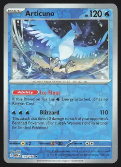 SV: Scarlet & Violet 151 Articuno #144/165 Reverse Holo Pokemon Card - Image 1