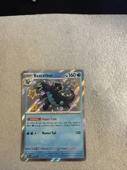 Baxcalibur Paldean Fates Shiny Ultra Rare Pokemon TCG Card 130/091 - Image 1