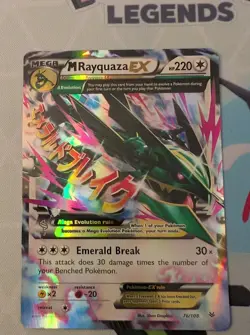 Pokemon XY Roaring Skies M Mega Rayquaza ex 76/108 Ultra Rare - Image 1