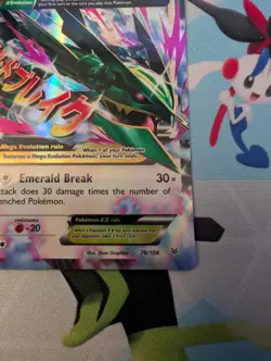 Pokemon XY Roaring Skies M Mega Rayquaza ex 76/108 Ultra Rare - Image 4