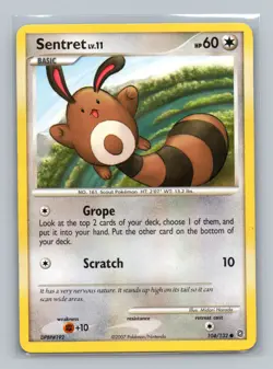 Pokemon TCG Sentret 104/132 Secret Wonders Normal MP - Image 1