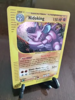 Pokemon TCG Aquapolis E-Reader Nidoking Holo H18/H32 Holo E Series - Image 1