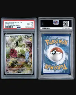 2023 POKEMON PAL EN-PALDEA EVOLVED ILLUSTRATION RARE #196 SPRIGATITO PSA 10 - Image 2
