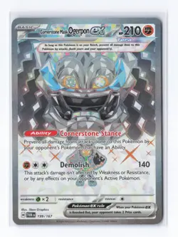 Pokemon TCG Cornerstone Mask Ogerpon ex 199/167 Sv06: Twilight Masquerade NM - Image 1