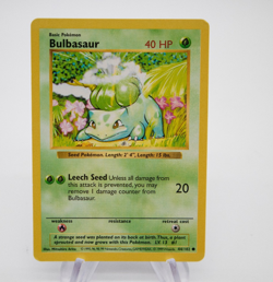 Shadowless Bulbasaur 44/102 Base Set Vintage WOTC 1999 Pokemon TCG LP - Image 1