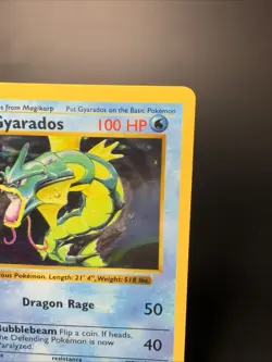 Gyarados 6/102 Base Set (Shadowless) Holo LP Vintage Pokemon Card TCG 1999 WOTC - Image 4