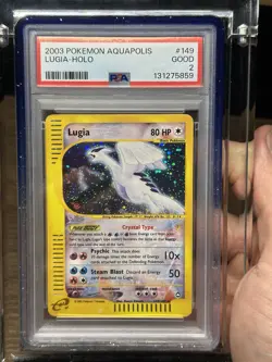 Aquapolis Lugia Holo Crystal Pokemon Card 149/147 Secret Rare - Image 1