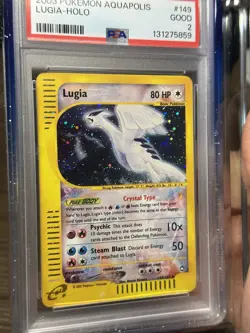 Aquapolis Lugia Holo Crystal Pokemon Card 149/147 Secret Rare - Image 3
