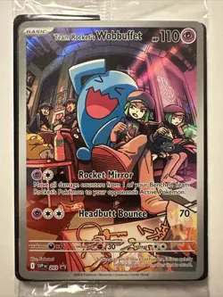 Pokemon Team Rocket's Wobbuffet 203 Sv: Scarlet & Violet ETB Promo Sealed New - Image 2